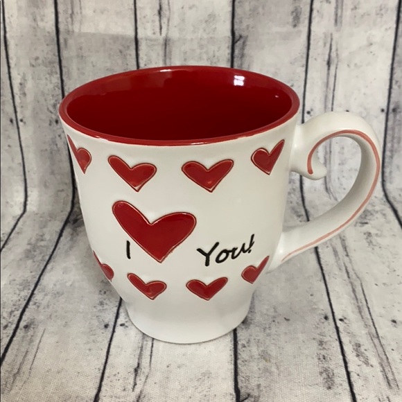 VALENTINES CERAMIC MUG I LOVE YOU! - Picture 1 of 4